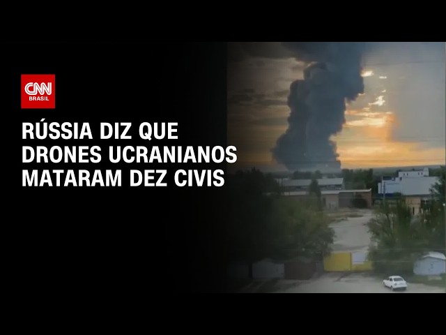 Rússia acusa Ucrânia de matar pelo menos dez civis em ataques com drones | CNN PRIME TIME