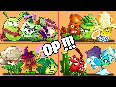 PvZ 2 4 Super Team Plants Vs Team Zombies Part 4 - Team So OP !!!