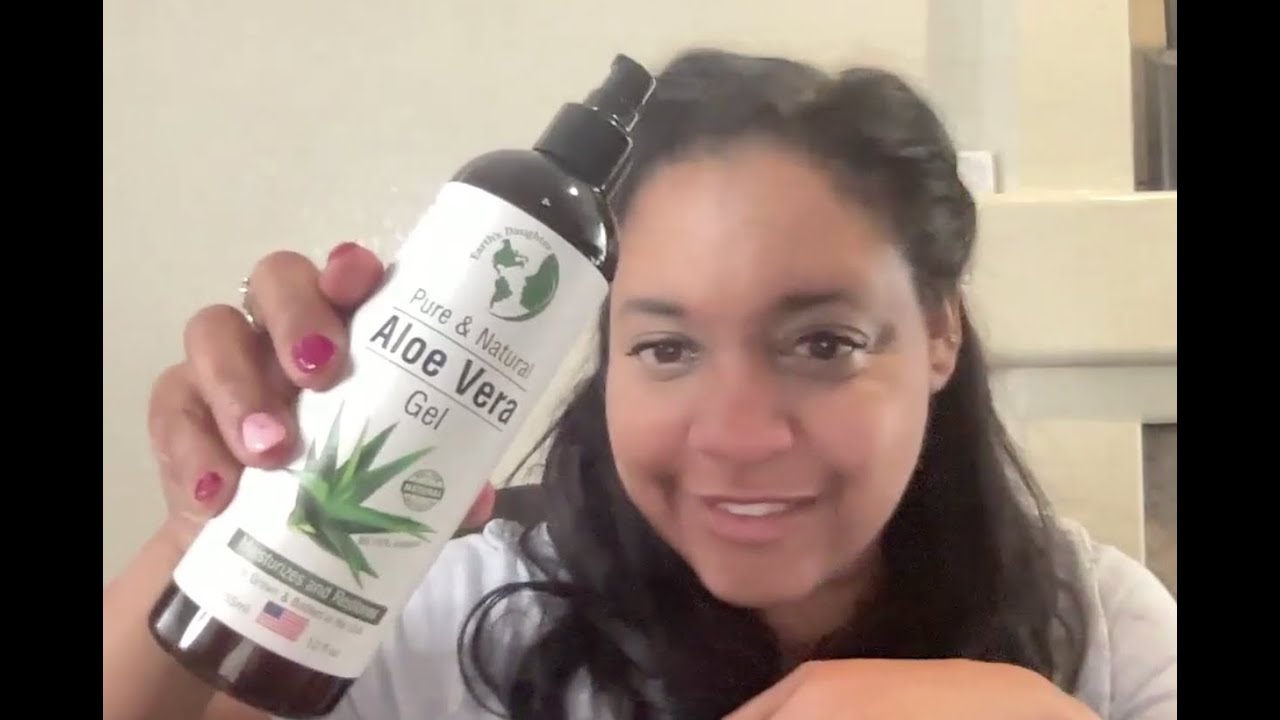 Earth's Daughter Organic Aloe Vera Gel – 100% Pure, Cold Pressed for Face, Hair, & Skin Relief!