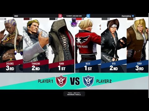 Flynn's Arcade 039 Winners Finals - BBZ (Dolores,Yamazaki,Kukri)Vs. Dannyboy (Rock,Kyo,Terry) KOF 15
