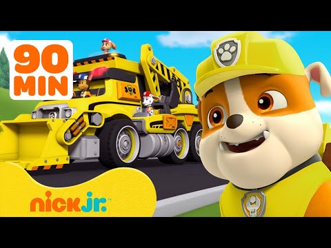 PAW Patrol Rubble's Best Season 2 Rescues! w/ Chase & Skye | 90 Minute Compilation | Rubble & Crew