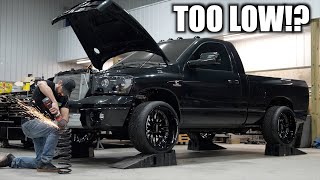 I Lowered My 4WD Ram 3500... You're going to HATE IT!!!!