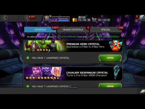 7x Cavalier Sexennium Crystals