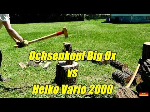Head to Head Axe Test:  Ochsenkopf Big Ox Maul vs Helko Vario 2000 Heavy Log Splitter