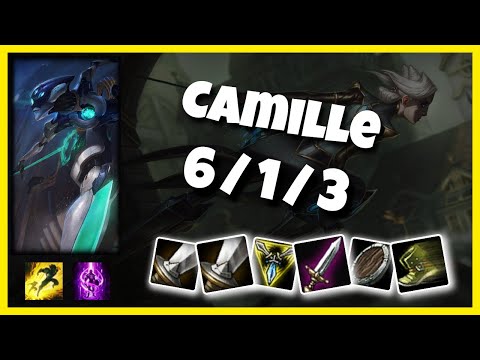 KOREAN Challenger Camille TOP (6/1/3) vs JAX Gameplay Replay - Patch 10.20