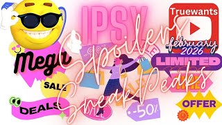 IPSY February 2026 Spoilers | Mega Drop Shop + NEW Sneak Peeks, Daily 24‑Hour Deals & Save the Date