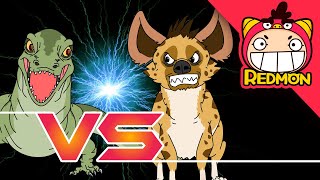 Komodo Dragon vs Hyena | Animal battle | funny video | REDMON