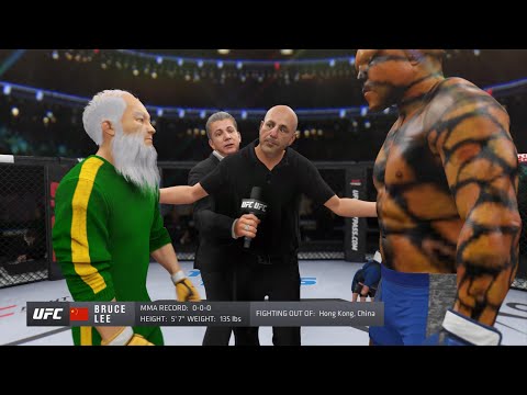 UFC 4 - Old Bruce Lee vs. Big Thing - Dragon Fights 🔥🐲