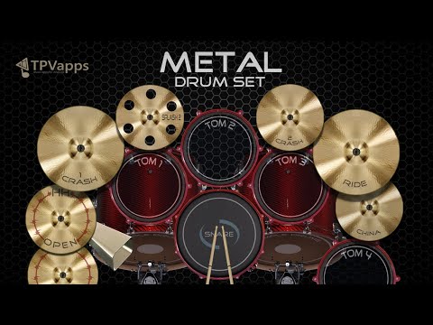 Metal Real Drum Set