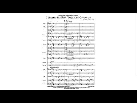 Ralph Vaughan Williams - Tuba Concerto [with full score]