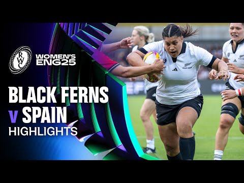 HIGHLIGHTS | Black Ferns v Spain | Pool C, Rugby World Cup 2025
