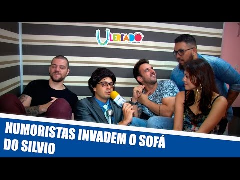 HUMORISTAS INVADEM O SOFÁ DO SILVIO