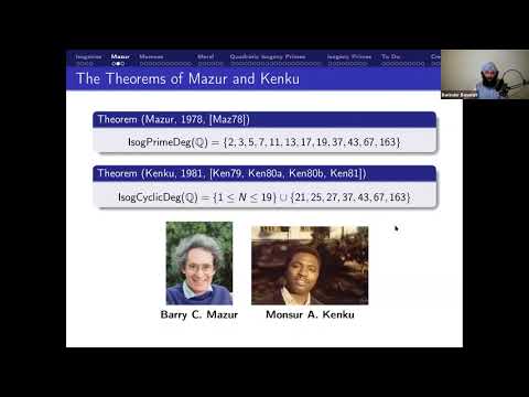 Barinder Banwait, Explicit isogenies of prime degree over number fields