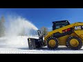 Cat® Standard Flow SR121 Snow Blower at Work