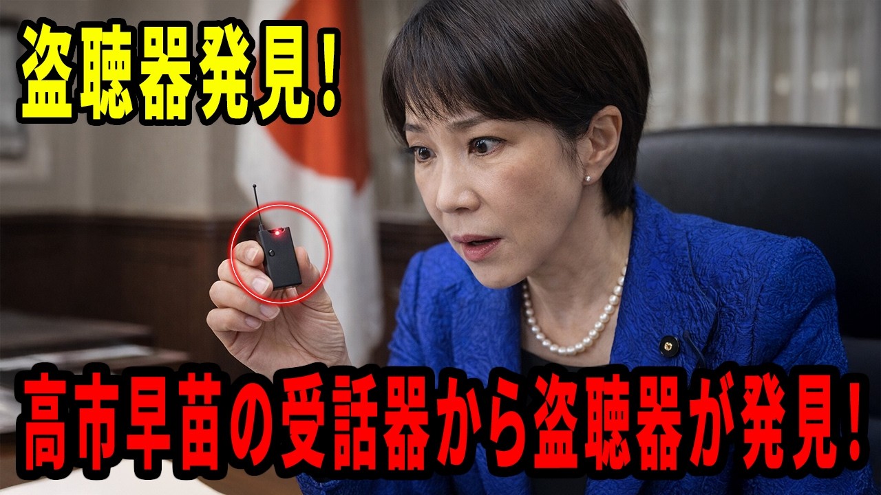 高市早苗の受話器から盗聴器が見つかった！犯人は官邸の中にいた！