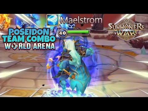 Poseidon Team Combo in World Arena Ep. 6 - Summoners War