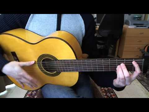 Flamenco guitar - tangos falsetas (arpeggios and alzapua)