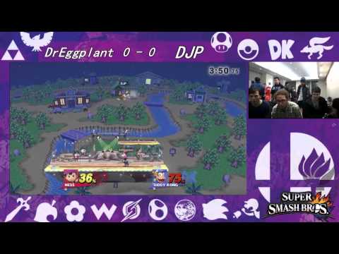 NYU ΛΦΕ & SSB@NYU - DrEggplant (Ness) Vs. DJP (Diddy Kong) - Round 3 - Smash 4