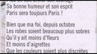 Zaz paris sera toujour paris LYRIC