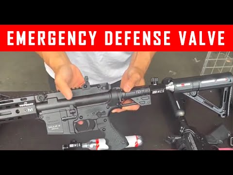 Paintball Gun Emergency Defense Valve 88g / 90g / 3oz Disposable CO2 Adapter With On/Off Valve #MCS