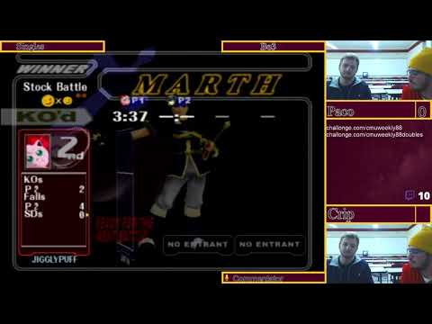Paco (Jigglypuff, Fox) vs Crip (Marth) - SSBM Singles - CMU Weekly #88