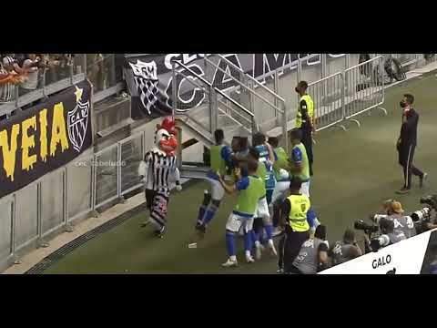 MASCOTE DO GALO FICOU MALUCO NO GOL DO CRUZEIRO