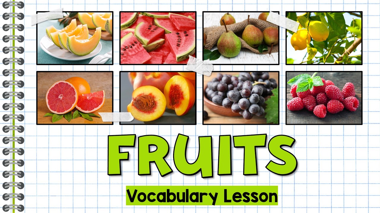 Vocabulario en Inglés: Las Frutas - Parte 1 | Fruits