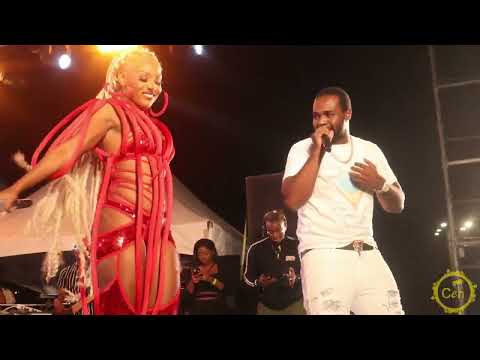 Teejay performing with Nailah Blackman At SoKahChella 2023