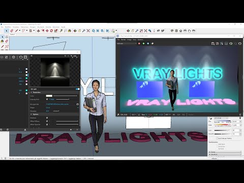 Videocorso VRAY Sketchup - 10 - Luci ed Effetti IES, Luce Mesh, Materiale Emissivo, Schermo Luminoso