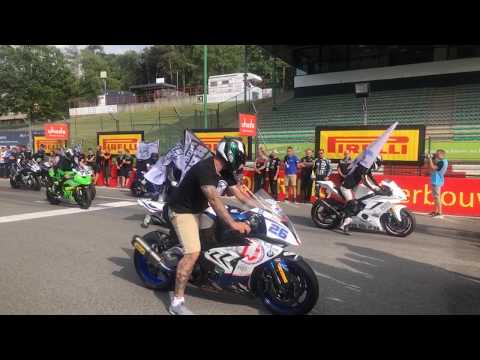 IDM 2019 - Lap of honor for Dennis Lippert - IDM Zolder