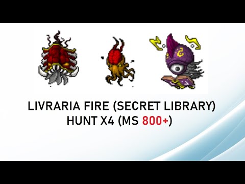Tibia hunt - Livraria Fire x4 (MS 800+)