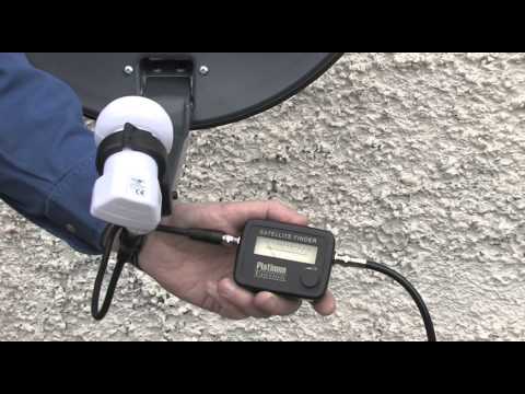 Using a SatFinder satellite meter to align your dish