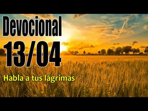 Habla a tus lágrimas. Devocional John Piper Solid Joys 13/04