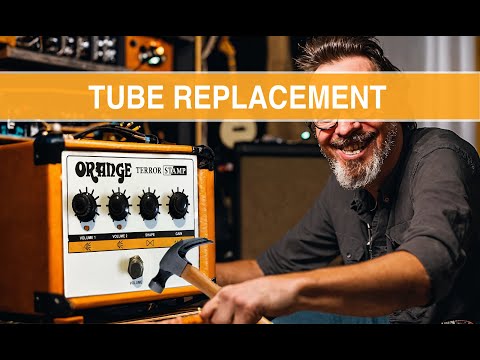 Orange Terror STAMP Secrets: Small revue | Tube replace | Hidden tube gain potentiometer