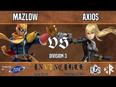 Invincible VII  -  Division 3  -  Mazl0w(Captain Falcon) Vs. Axios(Zero Suit samus)