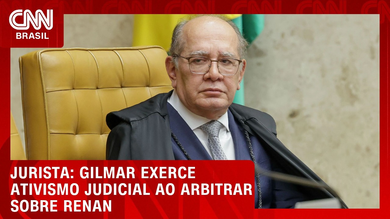 Gilmar Mendes exerce “ativismo judicial” ao arbitrar sobre Renan, diz jurista | CNN PRIME TIME