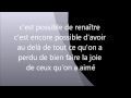 Gael  c'est encore possible paroles (Lyrics)