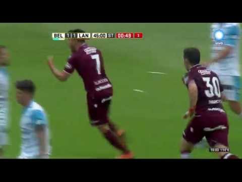 Campeonato de Primera División - Belgrano 1-1 Lanús - Gol de Acosta