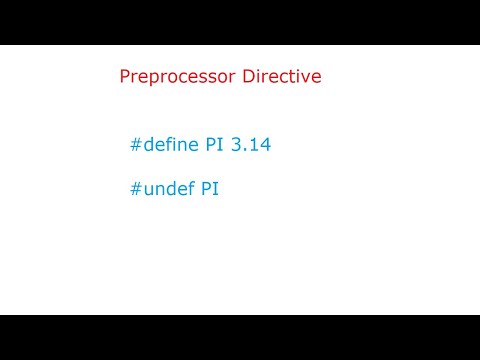 Undef Preprocessor Directive C Program