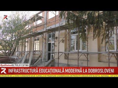 Infrastructură educațională modernă la Dobrosloveni