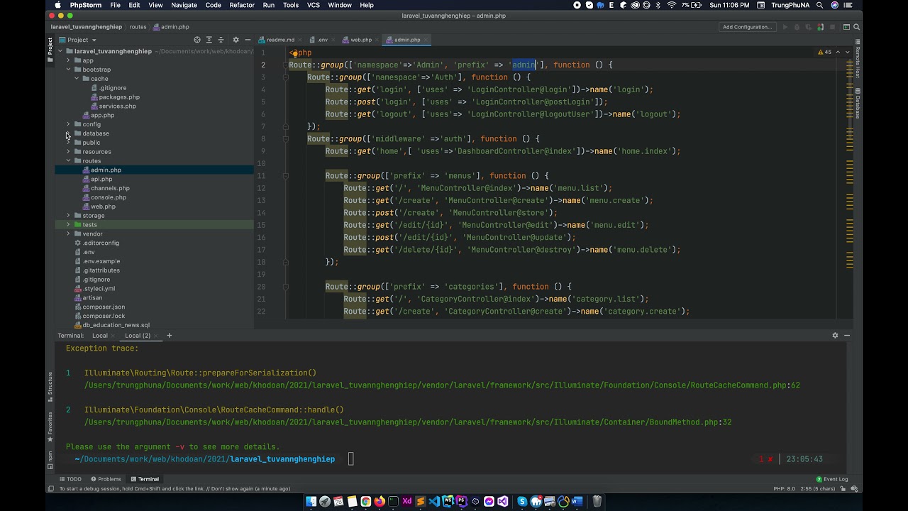 Đồ án - Website tư vấn nghề nghiệp laravel - Phần 1 Support