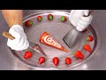 Cornetto Strawberry Ice Cream Rolls ASMR