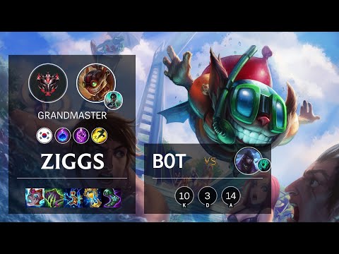Ziggs Bot vs Aphelios - KR Grandmaster Patch 11.16