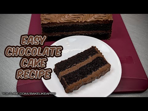 Easy Super Moist Chocolate Cake Recipe