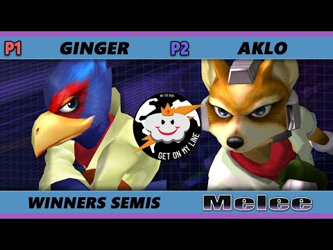 GOML Online 2021 Winners Semis - Ginger (Falco) Vs. Aklo (Fox) SSBM Melee Tournament