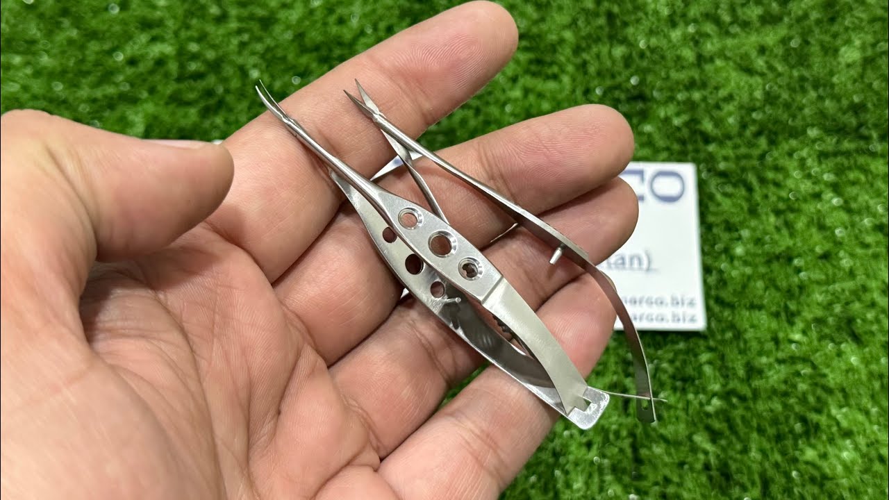 Vannas Capsulotomy Scissors with Curved Tips for Ophthalmic Instruments Eye Surgery
