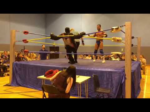 Calpac doing some wrestling ting