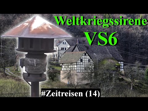 Uralte Sirene VS6: "Fliegeralarm" / "Luftalarm" | Sirenenprobe Weltkriegssirene | #Zeitreisen [14]