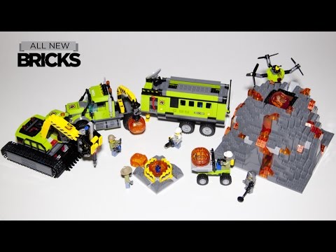 Vidéo LEGO City 60124 : La base d'exploration du volcan