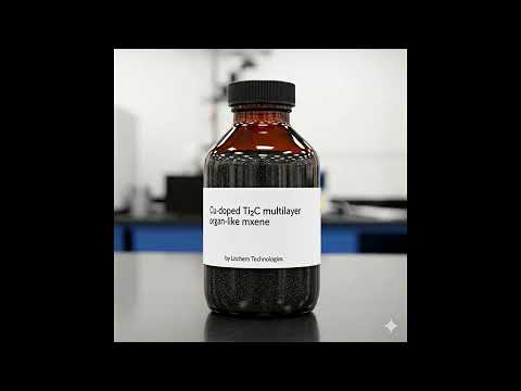 Cu doped Ti2C multilayer organ-like mxene, Particle Size: 10 nm